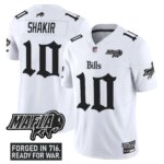 Khalil Shakir #10 Buffalo Bills BUF 'Gothic Cold Front Edition' Vapor Limited Jersey V2 - All Stitched