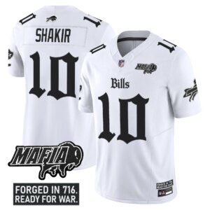 Khalil Shakir #10 Buffalo Bills BUF 'Gothic Cold Front Edition' Vapor Limited Jersey V2 - All Stitched
