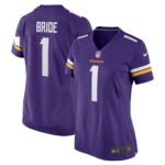 Number 1 Bride Minnesota Vikings Women's Game Jersey - Purple