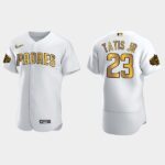 Men's San Diego Padres #23 Fernando Tatis Jr. 2022 All-Star Game Flex Base Jersey - White Gold