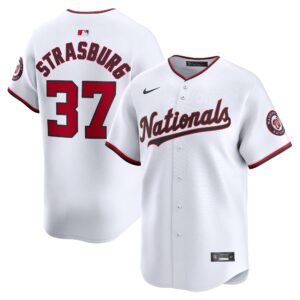 Men's Washington Nationals Stephen Strasburg  White Home Limited Player Jersey