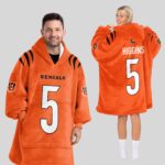 Adult 5 Cincinnati Football Unisex Blanket Hoodie