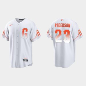 Men's San Francisco Giants #23 Joc Pederson 2021 City Connect White Jersey