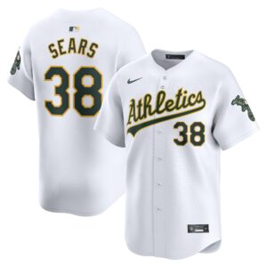 Men's Oakland Athletics JP Sears  White Home Limited Player Jersey