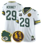 Xavier McKinney #29 Green Bay Packers GB Vapor Limited Jersey - John Madden Patch - All Stitched