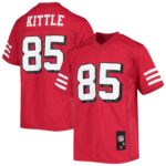 George Kittle San Francisco 49ers Youth Replica Player Logo Jersey - Scarlet