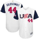 Team USA #44 Paul Goldschmidt White 2017 World Baseball Classic Stitched Jersey