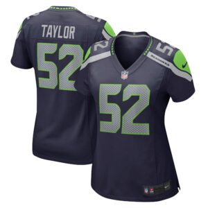 Darrell Taylor Seattle Seahawks  Women's Game Jersey - College Navy