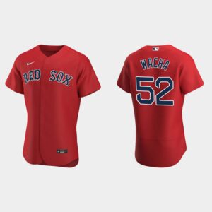 Men's Boston Red Sox #52 Jackie Michael Wacha Flex Base Alternate Jersey - Red