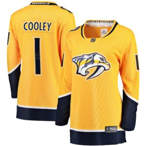 Devin Cooley Nashville Predators Women's Home Breakaway Player Jersey - Gold