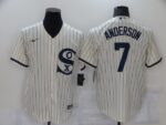 Men's  Chicago White Sox #7 Tim Anderson 2021 Field of Dreams Replica White Cool Base Jersey
