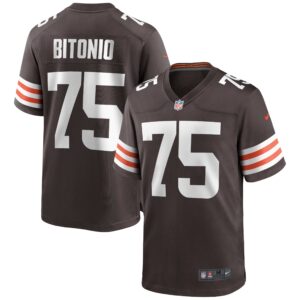 Joel Bitonio #75 Cleveland Browns Game Jersey - Brown