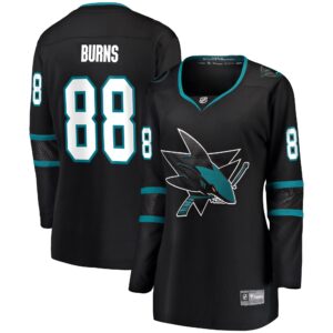 Brent Burns San Jose Sharks Women's Alternate Breakaway Player Jersey - Black