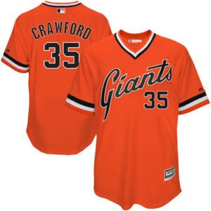 San Francisco Giants #35 Brandon Crawford Orange 1978 Turn Back The Clock Stitched jerseys