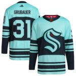 Philipp Grubauer Seattle Kraken  Reverse Retro 2.0 Authentic Player Jersey - Teal