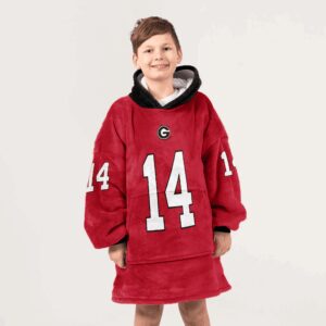 Kid G.S 14 Georgia Football Unisex Blanket Hoodie