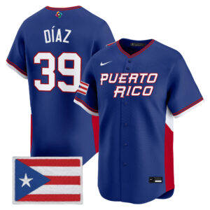 Edwin Díaz #39 Puerto Rico Baseball 2026 World Baseball Classic Vapor Premier Jersey - Royal
