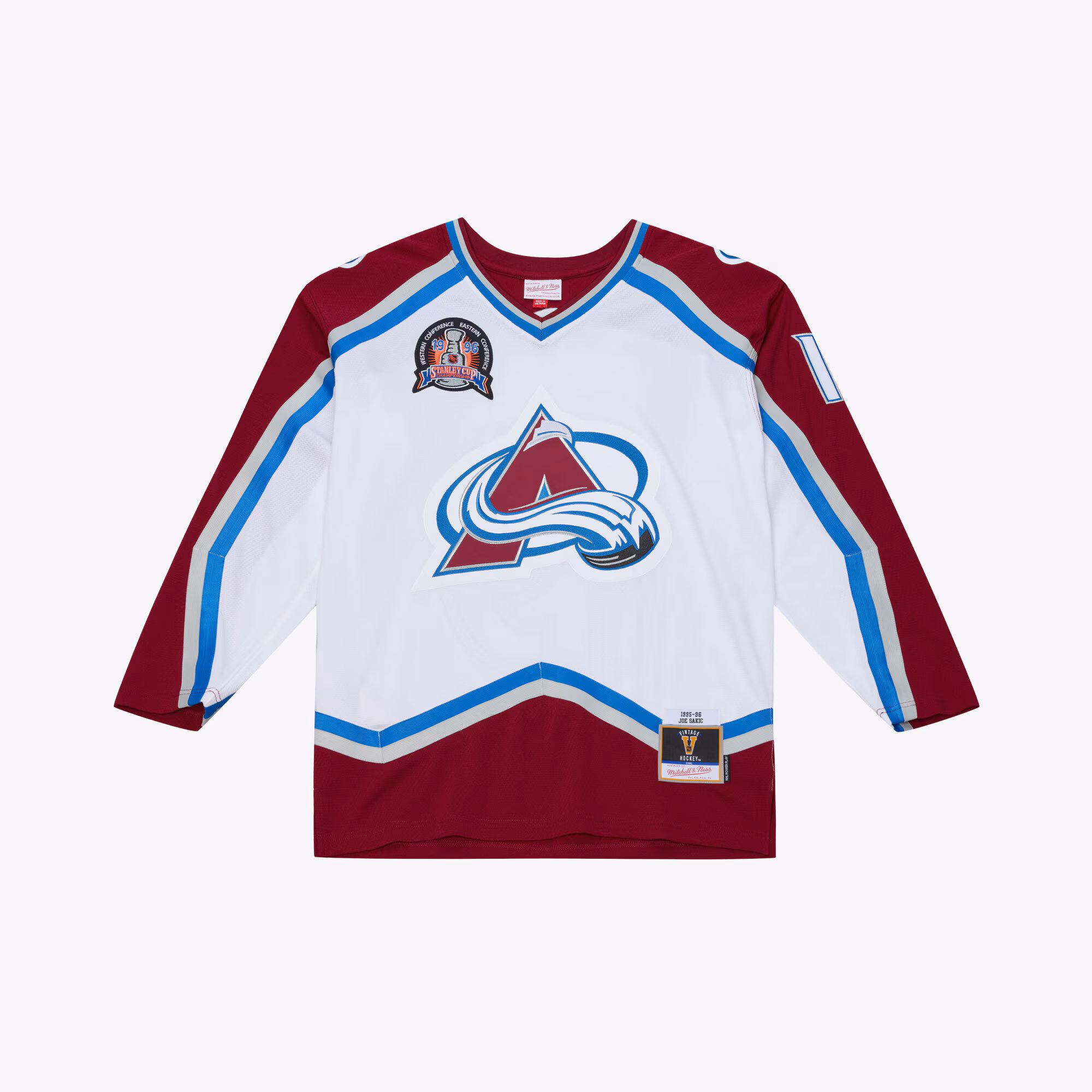 Colorado Avalanche Joe Sakic #19 Mitchell & Ness White 1995 Power Play Jersey