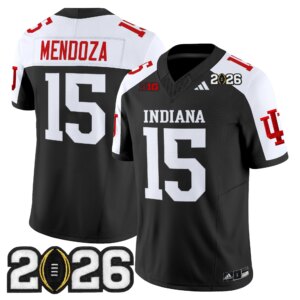 Fernando Mendoza #15 Ndiana Hoosiers IND 2026 CFP Final Patch Vapor Limited Jersey V2 - All Stitched