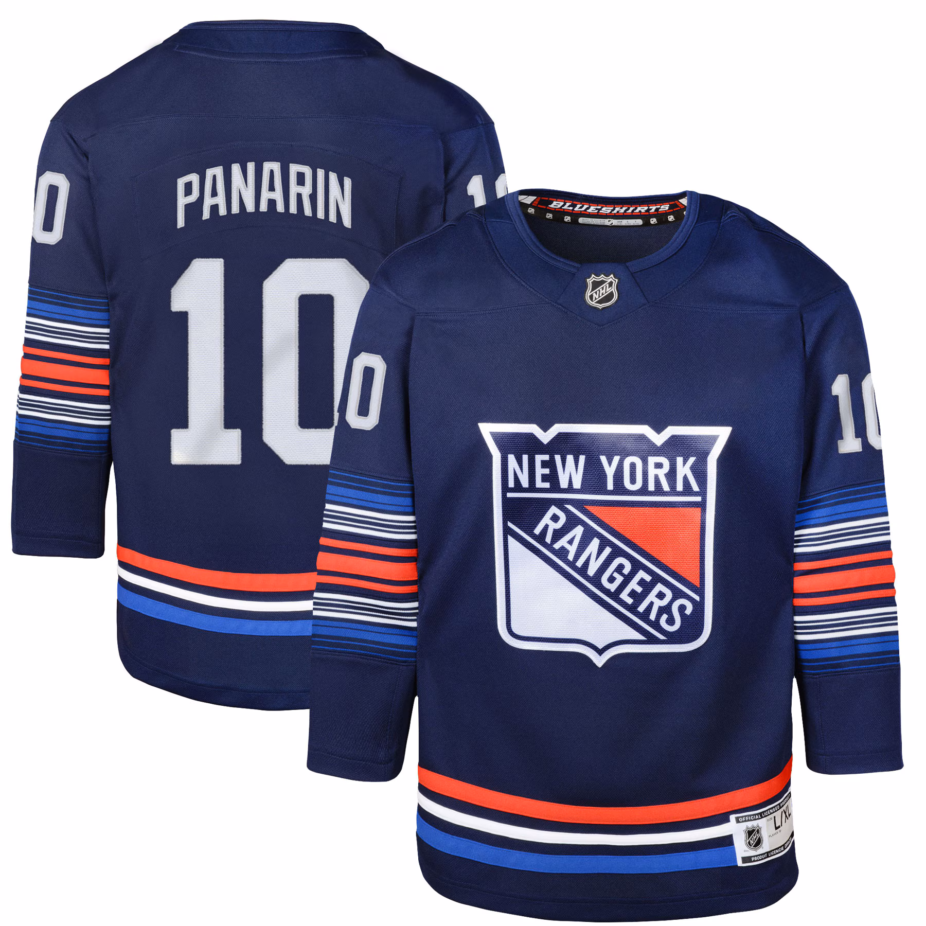 Youth New York Rangers Artemi Panarin #10 Navy Alternate Premier Player Jersey