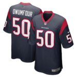 Michael Dwumfour Houston Texans  Game Player Jersey - Navy