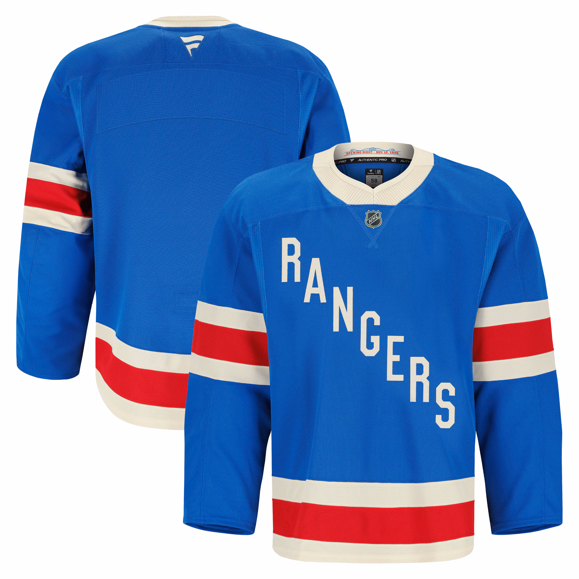 New York Rangers  Fanatics Blue Centennial Authentic Pro Jersey
