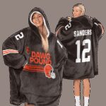 Dawg Pound Cleveland Football Unisex Blanket Hoodie