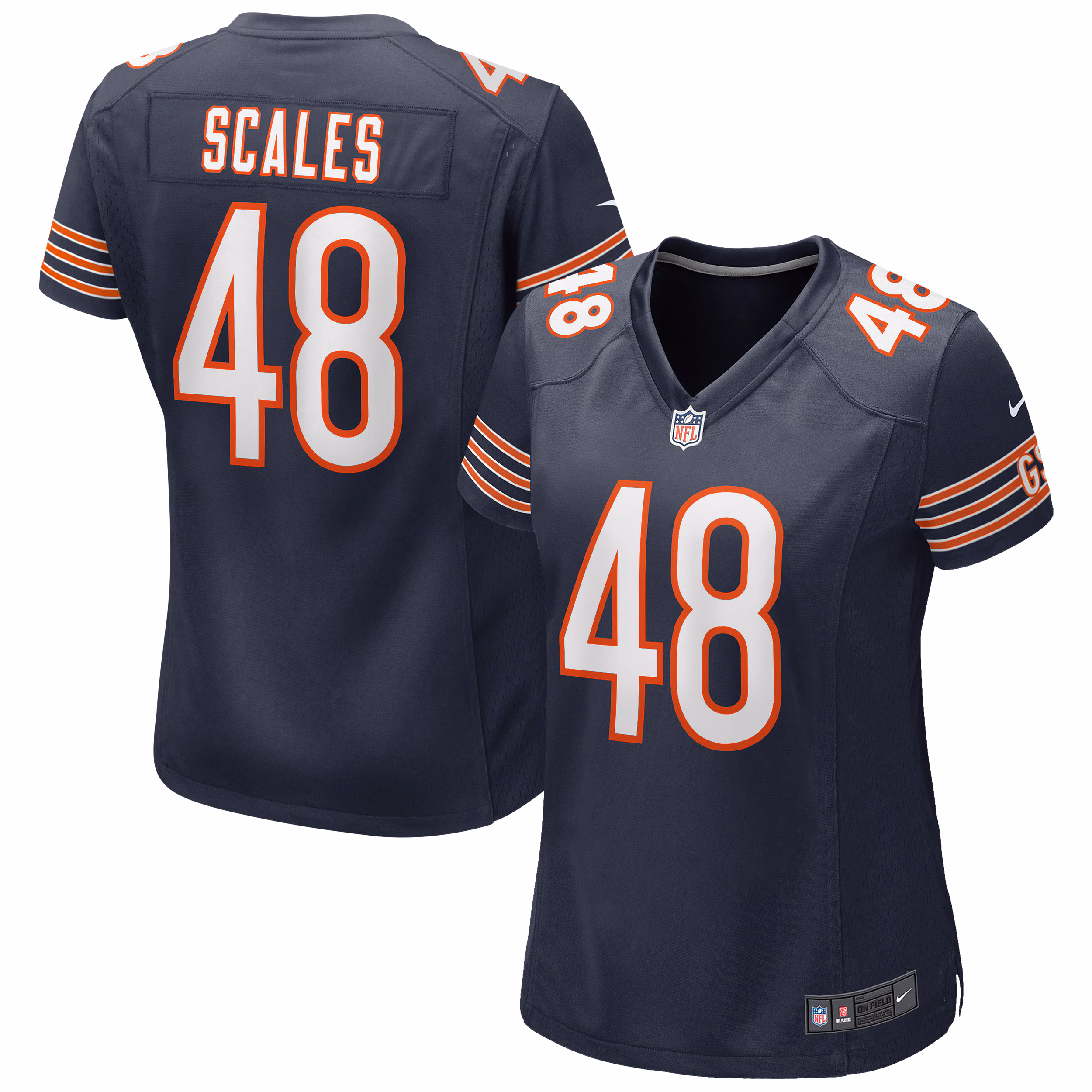 Patrick Scales Chicago Bears Women's Game Jersey - Navy
