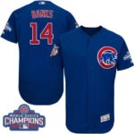 Chicago Cubs #14 Ernie Banks Blue Flexbase Collection 2016 World Series Champions Stitched Jersey