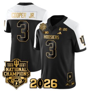 Omar Cooper Jr. #3 Indiana Hoosiers Vapor Limited Football Jersey - 2025 National Champions - All Stitched