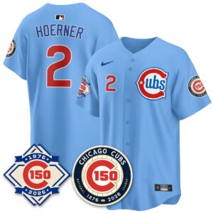 Nico Hoerner #2 Chicago Cubs 150th Anniversary Vapor Limited Jersey - All Stitched