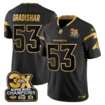 Randy Gradishar Denver Broncos-Time Champions Patch Gold Vapor Limited Jersey - All Stitched