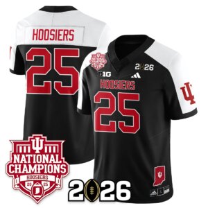 Hoosiers #25 Indiana Hoosiers Vapor Limited Football Jersey - 2025 National Champions - All Stitched