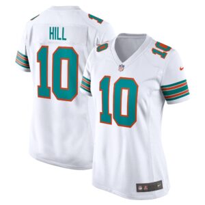 Tyreek Hill Miami Dolphins Women's Alternate Game Jersey - White