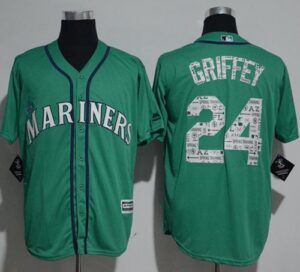 Seattle Mariners #24 Ken Griffey Green 2017 Spring Training Cool Base Stitched Jersey