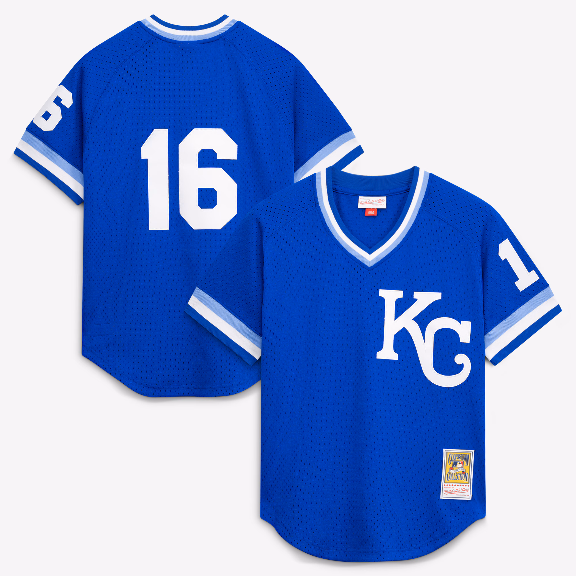 Kansas City Royals Bo Jackson #16 Mitchell & Ness Royal Authentic Batting Practice Jersey
