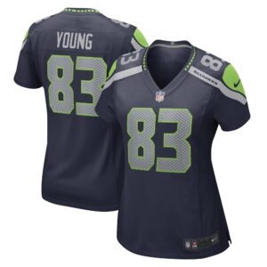 Dareke Young Seattle Seahawks  Women's Game Player Jersey - College Navy