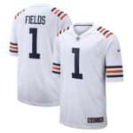 Justin Fields Chicago Bears 2021 Draft First Round Pick Alternate Classic Game Jersey - White