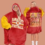 Kansas City Football Unisex Blanket Hoodie