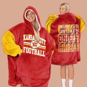 Kansas City Football Unisex Blanket Hoodie