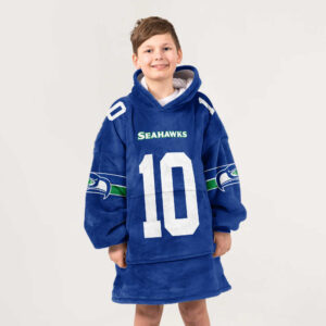 Kid 10 Seattle Football Unisex Blanket Hoodie