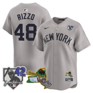Paul Goldschmidt #48 New York Yankees Jackie Robinson Patch Collection Limited Jersey - Gray