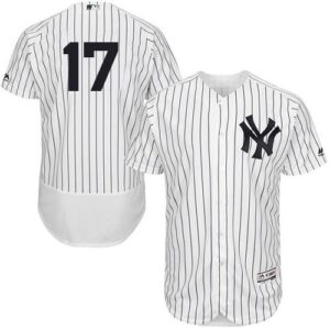 New York Yankees #17 Matt Holliday White Strip Flexbase Collection Stitched Jersey