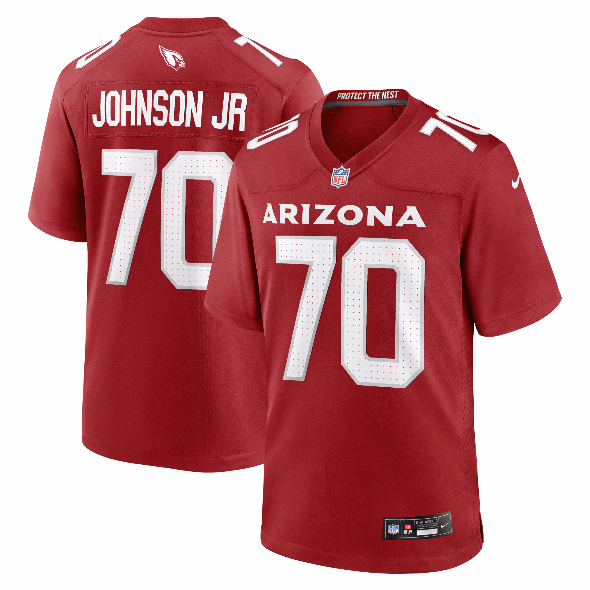 Paris Johnson Jr. Arizona Cardinals 2023 Draft First Round Pick Game Jersey - Cardinal