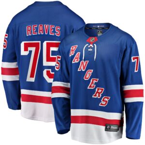 Ryan Reaves New York Rangers Home Breakaway Player Jersey - Blue
