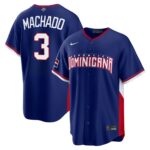 Manny Machado #3 Dominican Republic Baseball 2026 World Baseball Classic Road Stadium Jersey - Royal