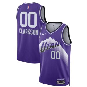 Unisex Utah Jazz  Clarkson  Purple 2023/24 Swingman Jersey - City Edition