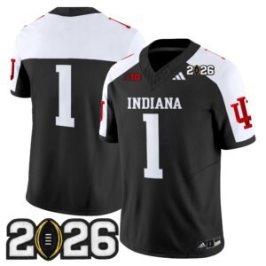 Team #1 Ndiana Hoosiers IND 2026 CFP Final Patch Vapor Limited Jersey V2 - All Stitched