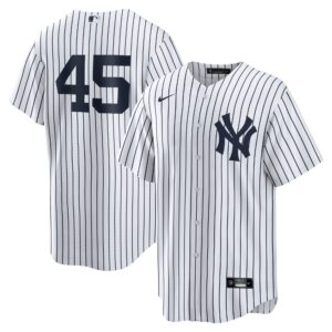 New York Yankees Gerrit Cole #45 White Home Replica Player Jersey