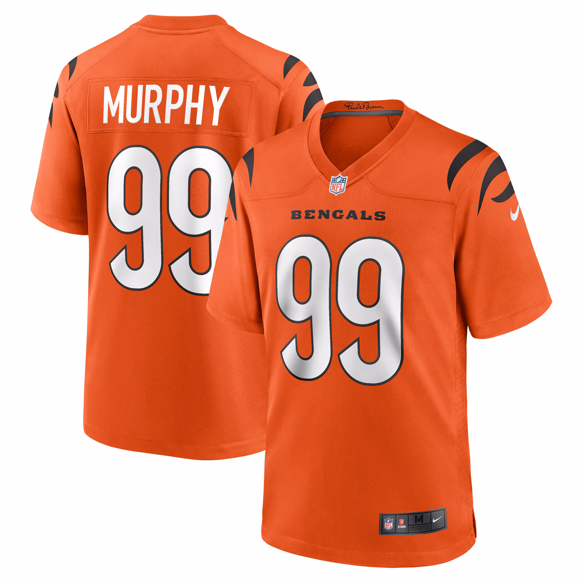 Myles Murphy Cincinnati Bengals Team Game Jersey - Orange